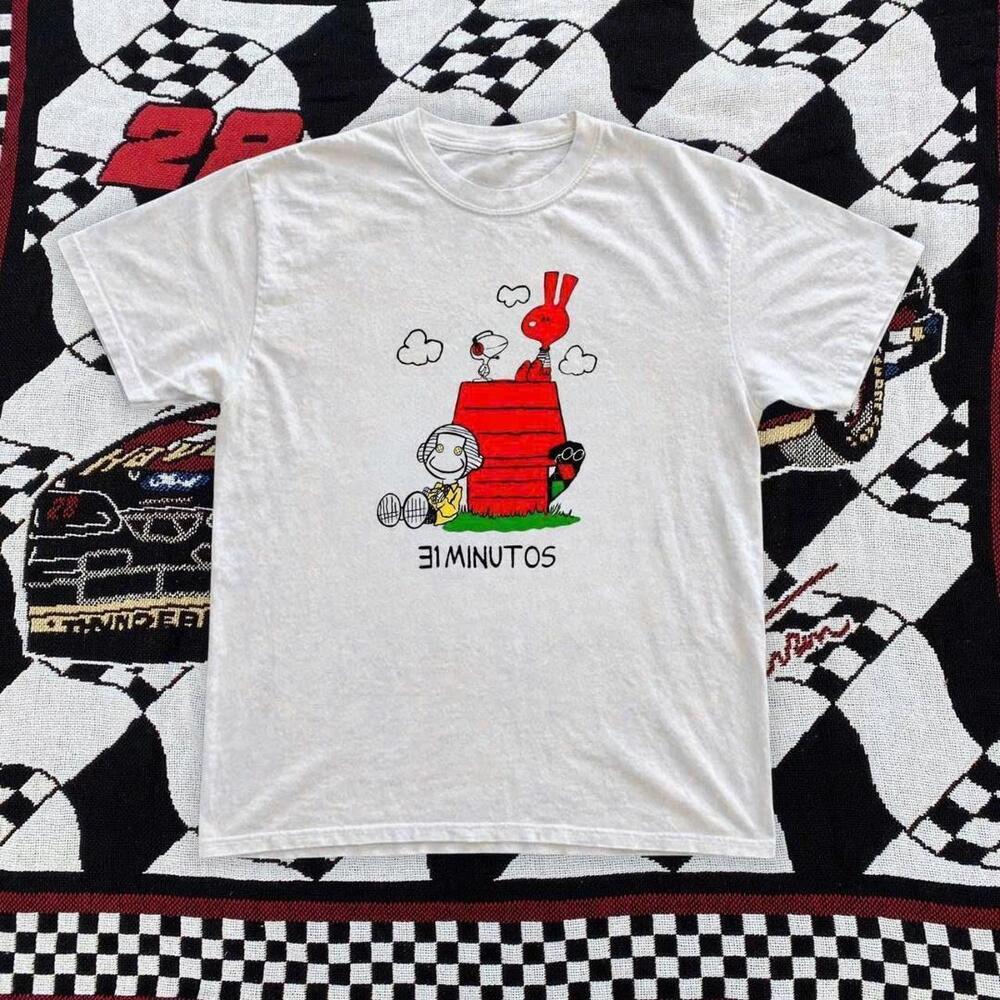 Snoopy & Woodstock Peanuts Racing Tee - White Tees